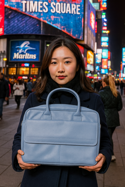 Okasha Leather Laptop Bag