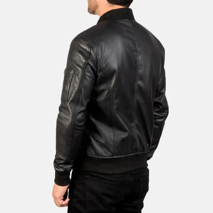 Bomia Leather Bomber Jacket