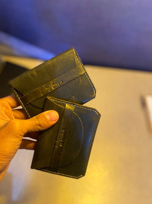 Leather card holder